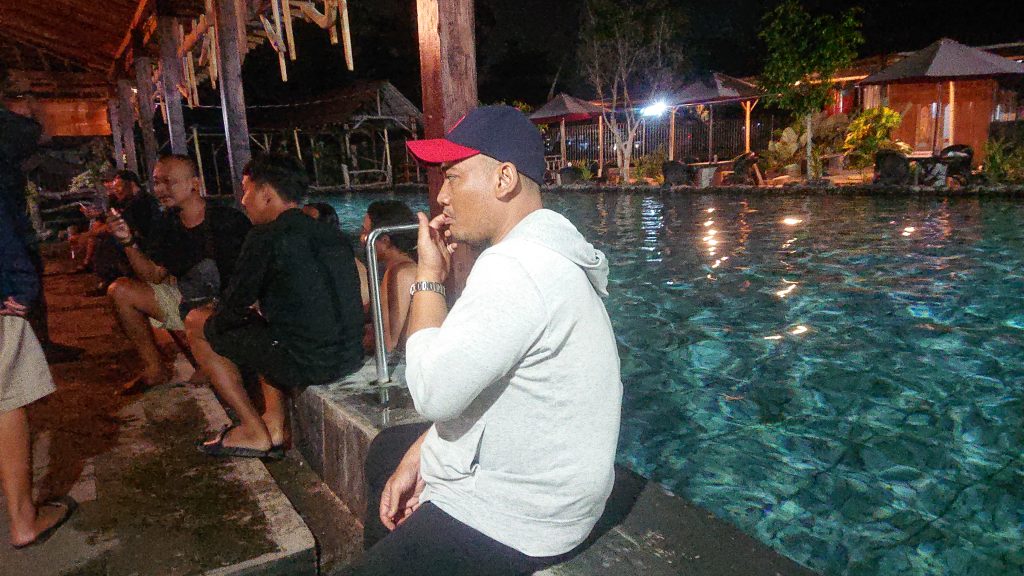 Dimas, Salah satu pengunjung umbul temanten dar Bekasi